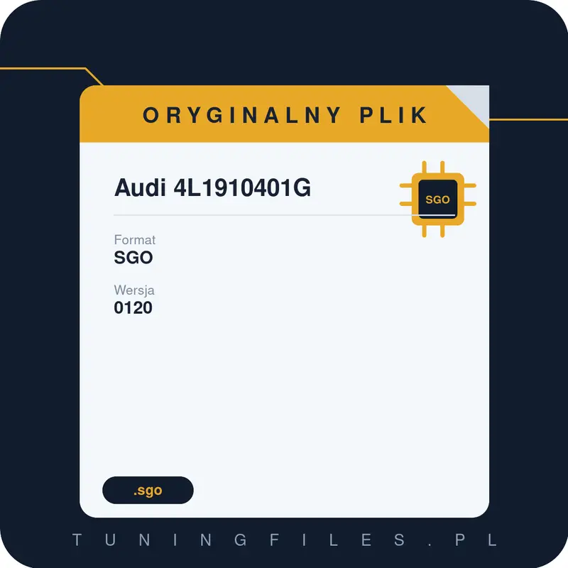 Oryginalny Plik SGO Audi 4L1910401G 0120