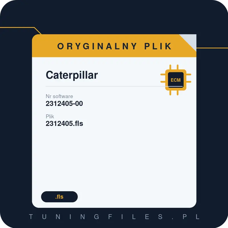 Oryginalny plik CAT 2312405-00