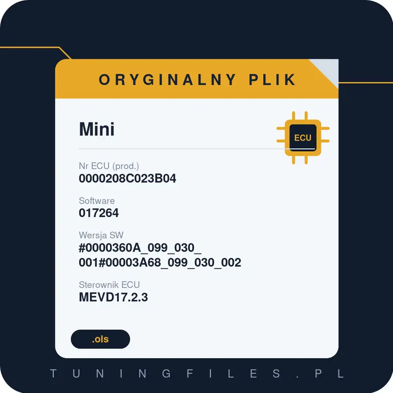 Oryginalny plik Mini 0000208C023B04 017264 #0000360A_099_030_001#00003A68_099_030_002
