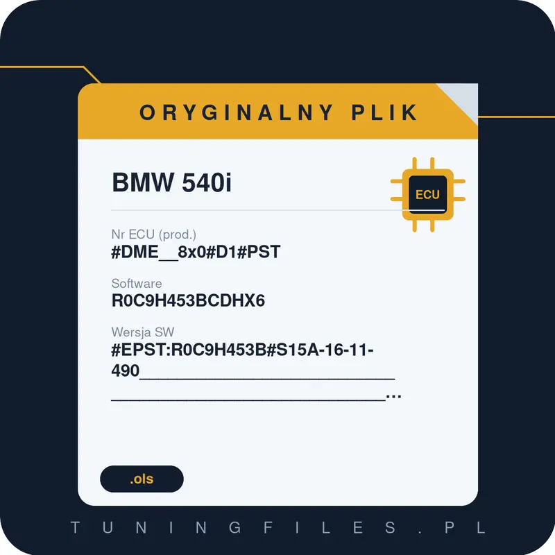 Oryginalny plik BMW 540i #DME__8x0#D1#PST R0C9H453BCDHX6 #EPST:R0C9H453B#S15A-16-11-490______________________________________________________________________________________________________________________________________________________