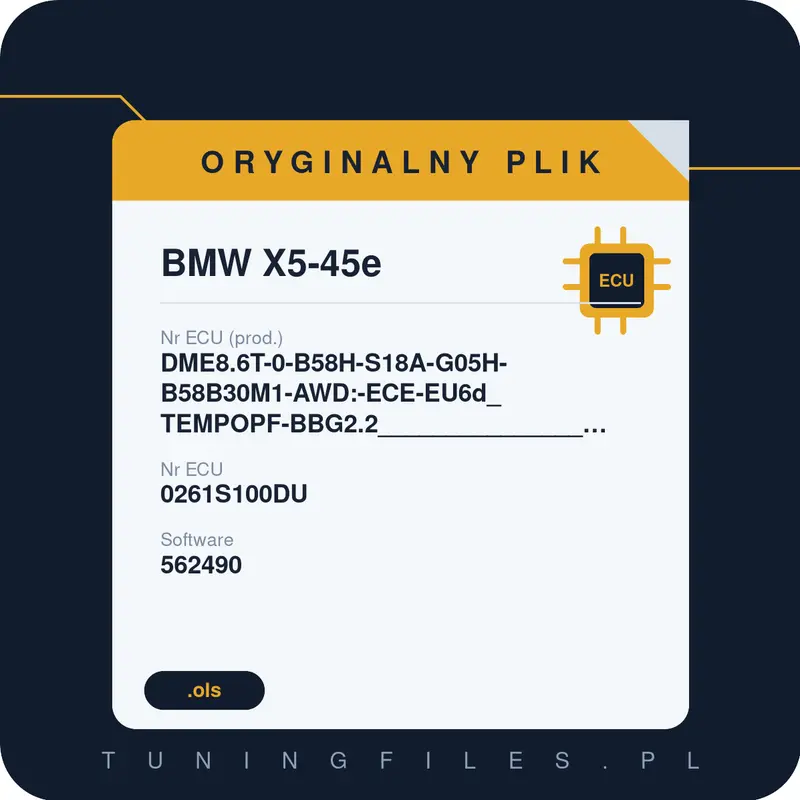 Oryginalny plik BMW X5-45e DME8.6T-0-B58H-S18A-G05H-B58B30M1-AWD:-ECE-EU6d_TEMPOPF-BBG2.2_____________________________________#R4C9J756BRAAX1 _ 0261S100DU 562490 R4C9J756B