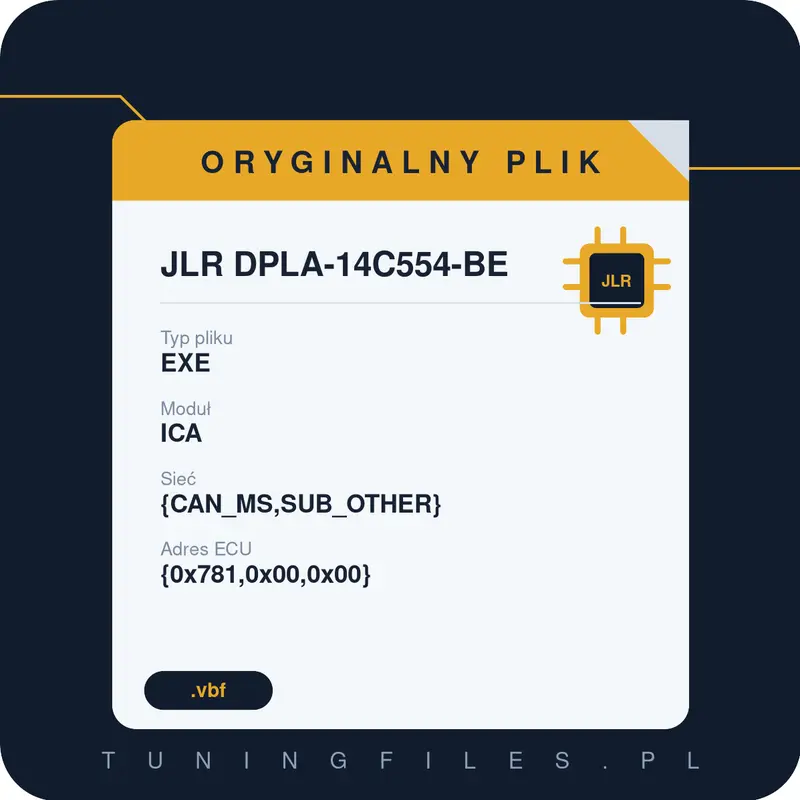 Oryginalny plik JLR DPLA-14C554-BE EXE