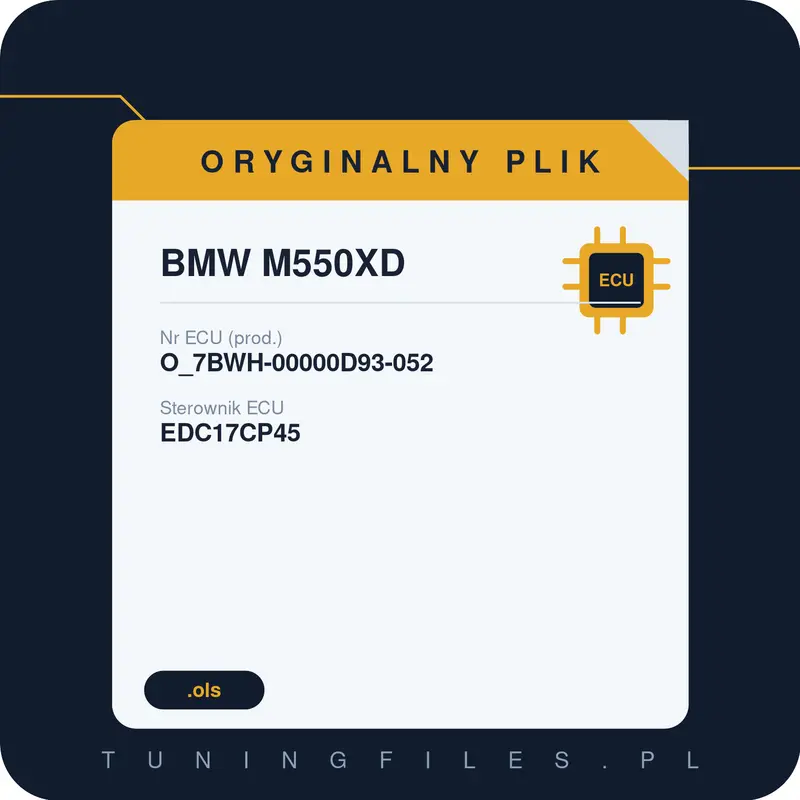 Oryginalny plik BMW M550XD O_7BWH-00000D93-052