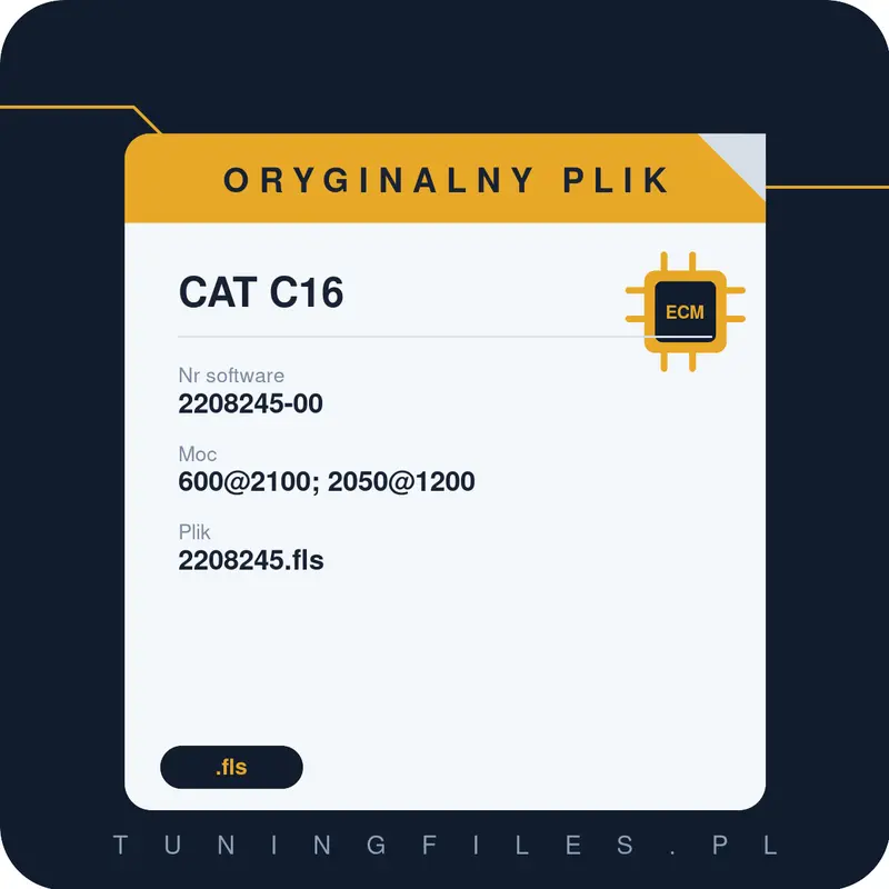Oryginalny plik CAT C16 2208245-00