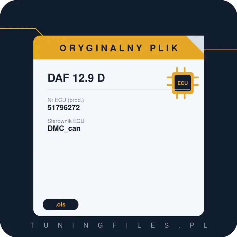 Oryginalny plik DAF 12.9 D 51796272
