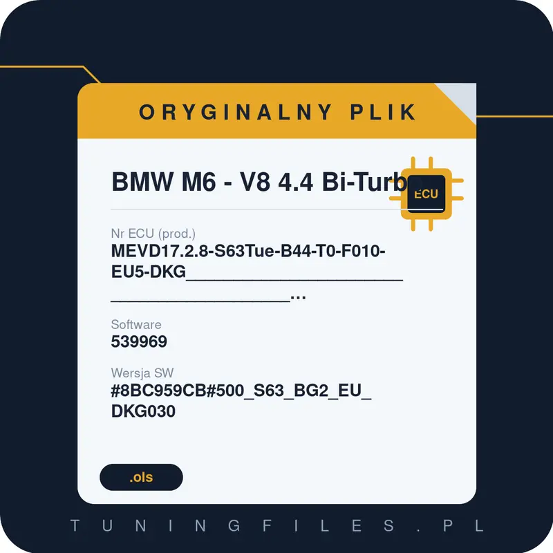 Oryginalny plik BMW M6 - V8 4.4 Bi-Turbo MEVD17.2.8-S63Tue-B44-T0-F010-EU5-DKG__________________________________________#8BC959CB#500_S63_BG2_EU_DKG030 _text 539969 #8BC959CB#500_S63_BG2_EU_DKG030