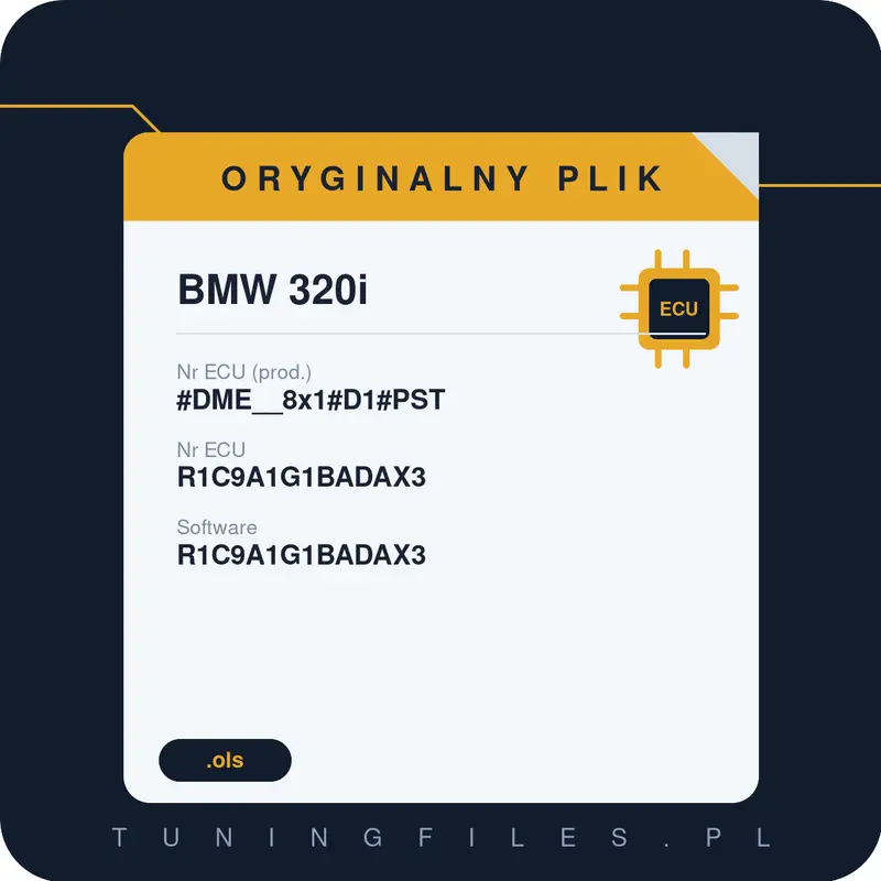 Oryginalny plik BMW 320i #DME__8x1#D1#PST R1C9A1G1BADAX3 R1C9A1G1BADAX3 #EPST:R1C9A1G1B#F020-16-03-490______________________________________________________________________________________________________________________________________________________