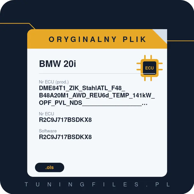 Oryginalny plik BMW 20i DME84T1_ZIK_StahlATL_F48_B48A20M1_AWD_REU6d_TEMP_141kW_OPF_PVL_NDS__________________________________#R2C9J717BSDKX8 R2C9J717BSDKX8 R2C9J717BSDKX8 R2C9J717B