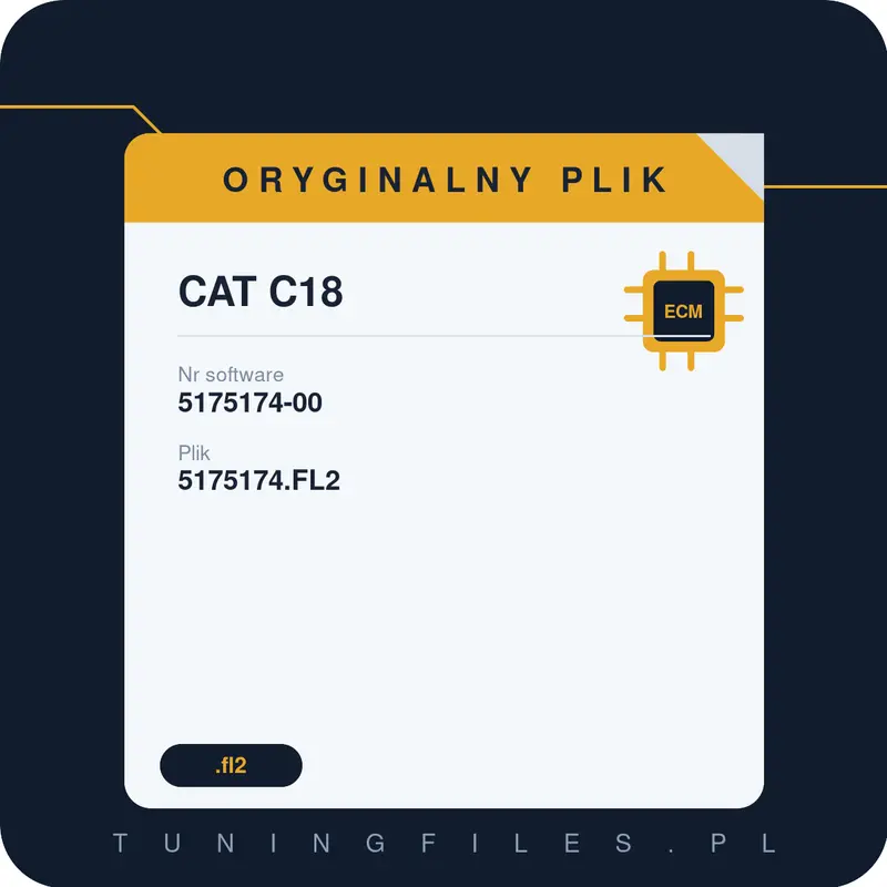 Oryginalny plik CAT C18 5175174-00