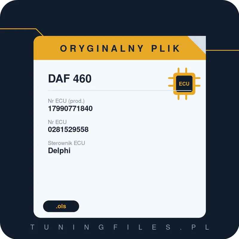 Oryginalny plik DAF 460 17990771840 0281529558