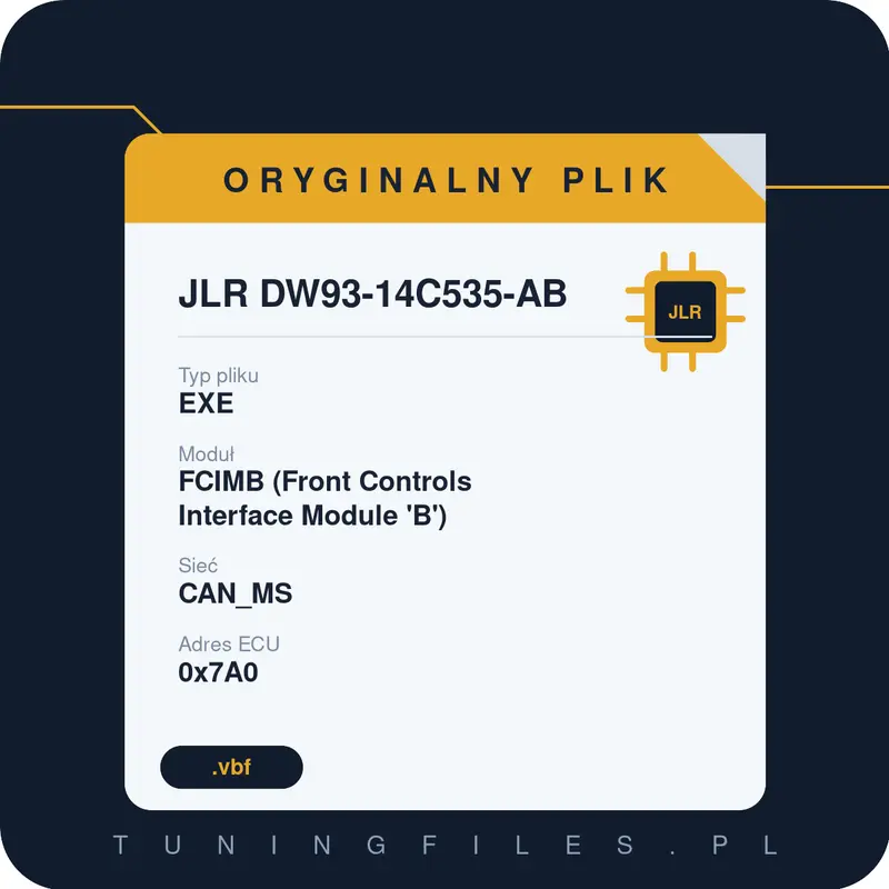 Oryginalny plik JLR DW93-14C535-AB EXE