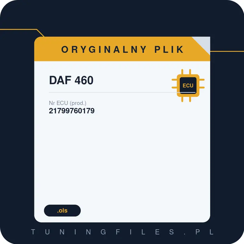 Oryginalny plik DAF 460 21799760179