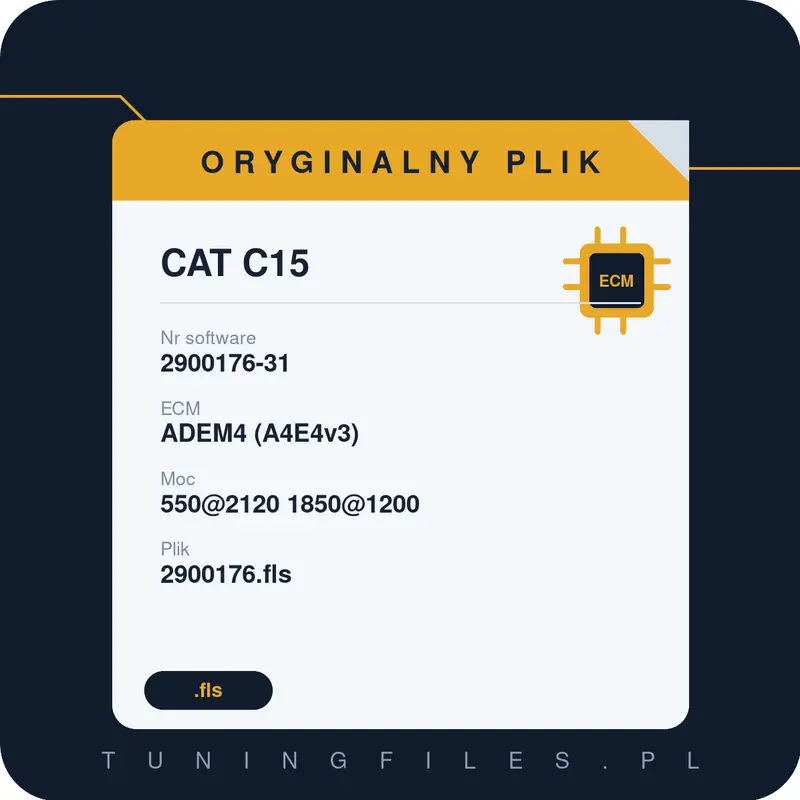 Oryginalny plik CAT C15 2900176-31