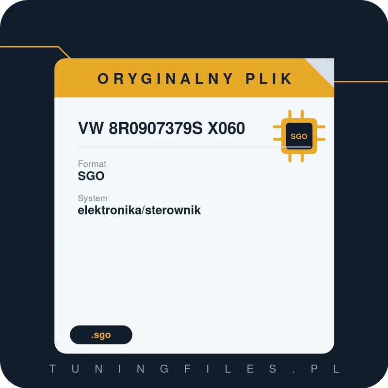 Oryginalny Plik SGO VW 8R0907379S X060