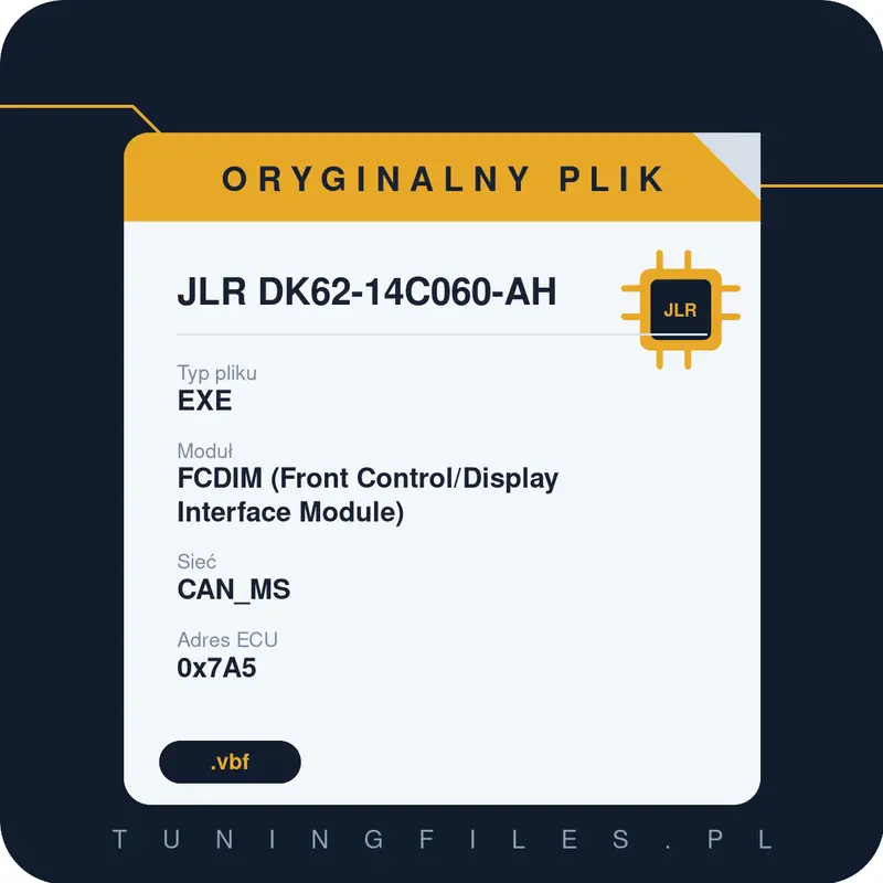 Oryginalny plik JLR DK62-14C060-AH EXE