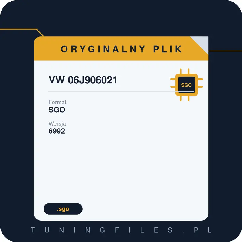 Oryginalny Plik SGO VW 06J906021 6992
