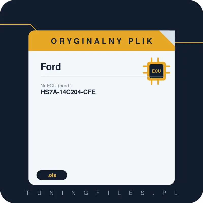 Oryginalny plik Ford HS7A-14C204-CFE