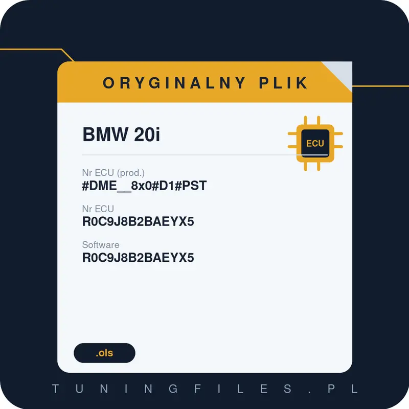 Oryginalny plik BMW 20i #DME__8x0#D1#PST R0C9J8B2BAEYX5 R0C9J8B2BAEYX5 #EPST:R0C9J8B2B#S15A-18-03-510______________________________________________________________________________________________________________________________________________________