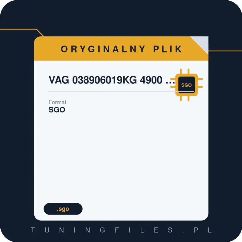 Oryginalny Plik SGO 038906019KG 4900 5342
