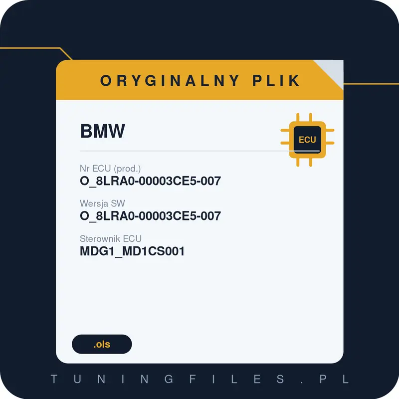 Oryginalny plik BMW O_8LRA0-00003CE5-007 O_8LRA0-00003CE5-007