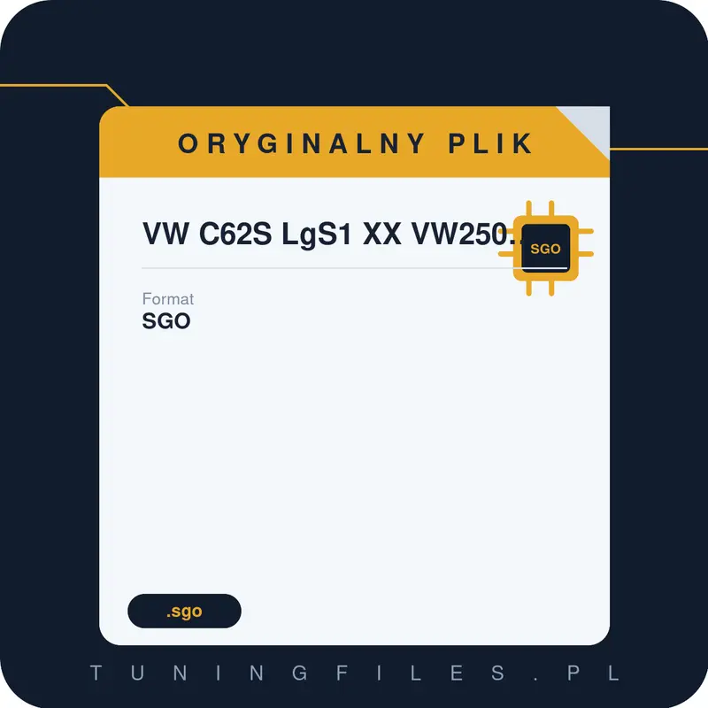 Oryginalny Plik SGO VW C62S LgS1 XX VW250 12l TFSI IND sw