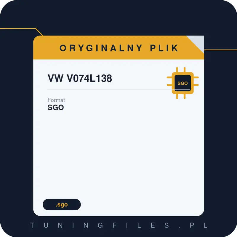 Oryginalny Plik SGO VW V074L138