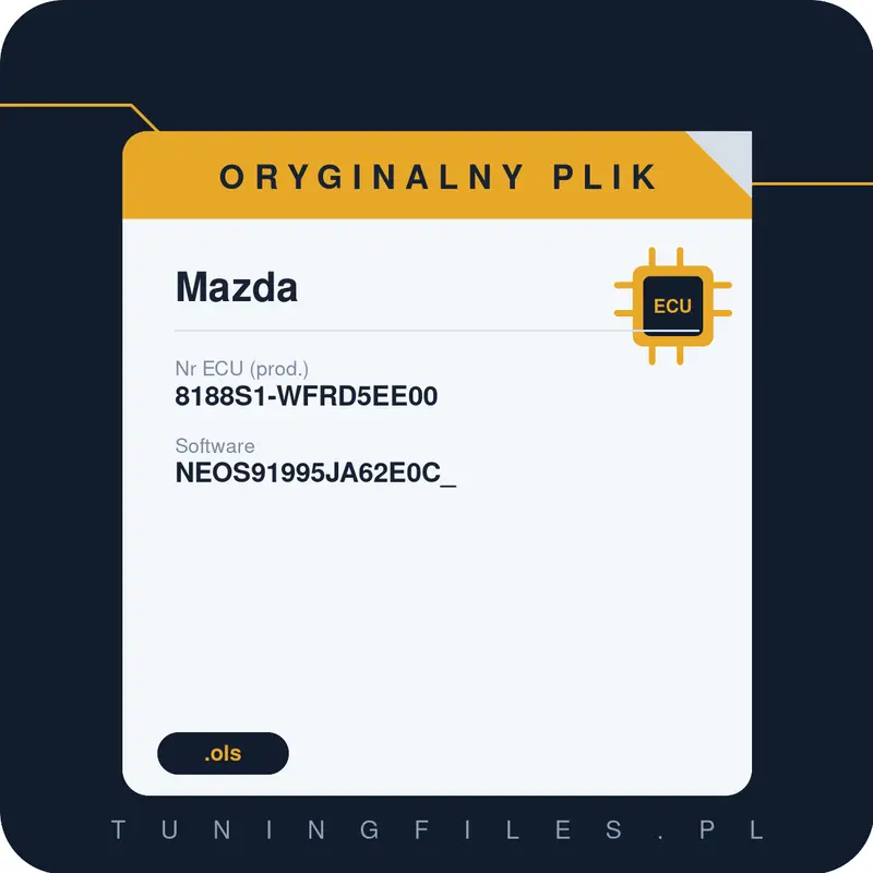 Oryginalny plik Mazda 8188S1-WFRD5EE00 NEOS91995JA62E0C_
