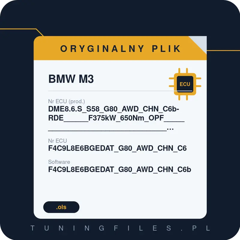 Oryginalny plik BMW M3 DME8.6.S_S58_G80_AWD_CHN_C6b-RDE______F375kW_650Nm_OPF______________________________________________#F4C9L8E6BGEDAT_G80_AWD_CHN_C6b-RDE_019 F4C9L8E6BGEDAT_G80_AWD_CHN_C6 F4C9L8E6BGEDAT_G80_AWD_CHN_C6b F4C9L8E6B