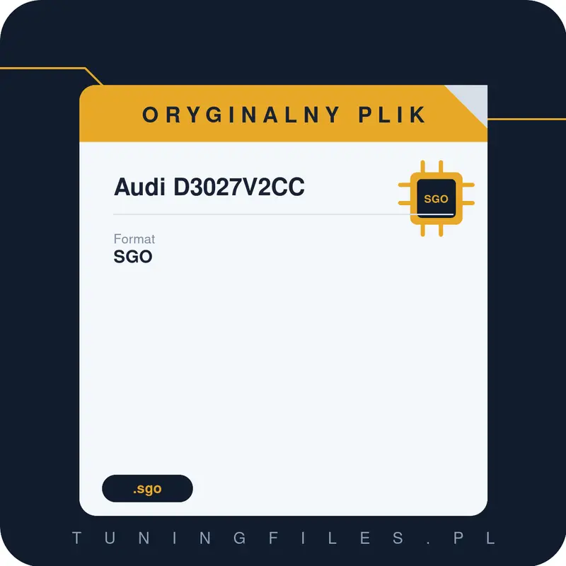 Oryginalny Plik SGO Audi D3027V2CC