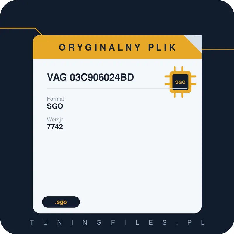 Oryginalny Plik SGO 03C906024BD 7742