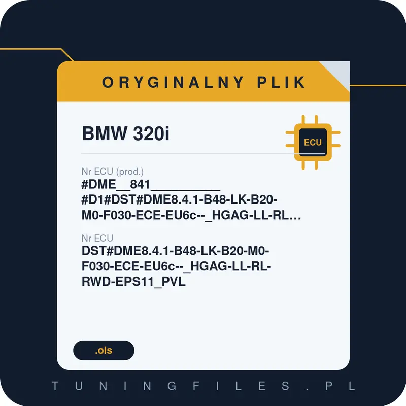 Oryginalny plik BMW 320i #DME__841__________#D1#DST#DME8.4.1-B48-LK-B20-M0-F030-ECE-EU6c--_HGAG-LL-RL-RWD-EPS11_PVL________________ DST#DME8.4.1-B48-LK-B20-M0-F030-ECE-EU6c--_HGAG-LL-RL-RWD-EPS11_PVL R1C9F359BAJBX2 R1C9F359B