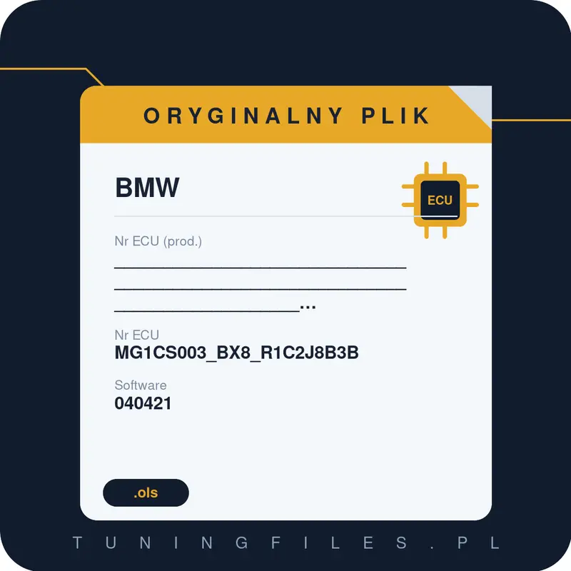 Oryginalny plik BMW _______________________________________________________________________________#EPST:R1C9J8B3B______#____________________________________ MG1CS003_BX8_R1C2J8B3B 040421 R1C9J8B3B