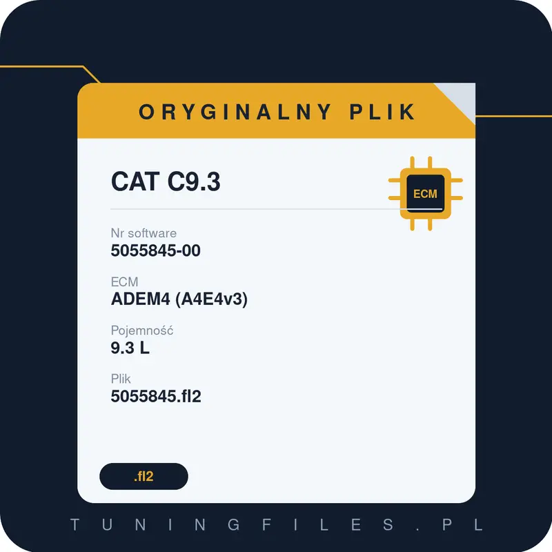 Oryginalny plik CAT C9.3 5055845-00