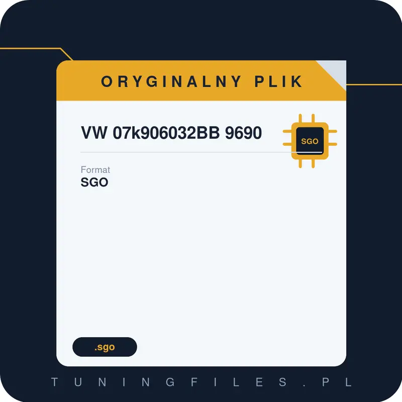 Oryginalny Plik SGO VW 07k906032BB 9690