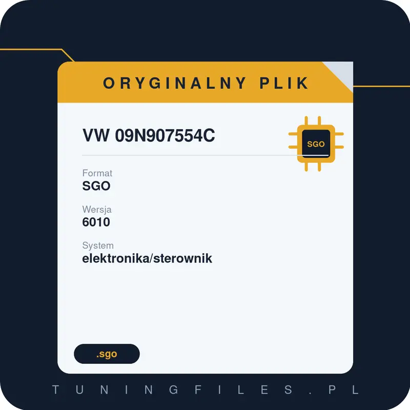 Oryginalny Plik SGO VW 09N907554C 6010