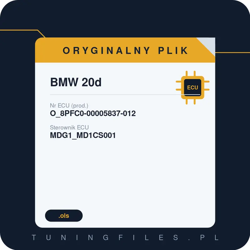 Oryginalny plik BMW 20d O_8PFC0-00005837-012