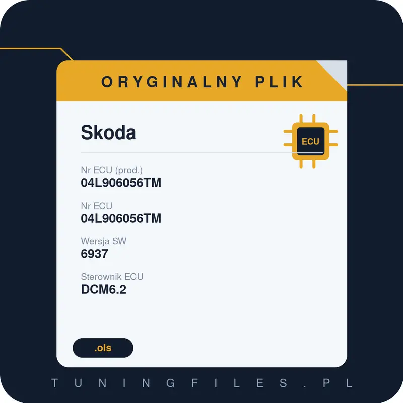 Oryginalny plik Skoda 04L906056TM 04L906056TM 6937
