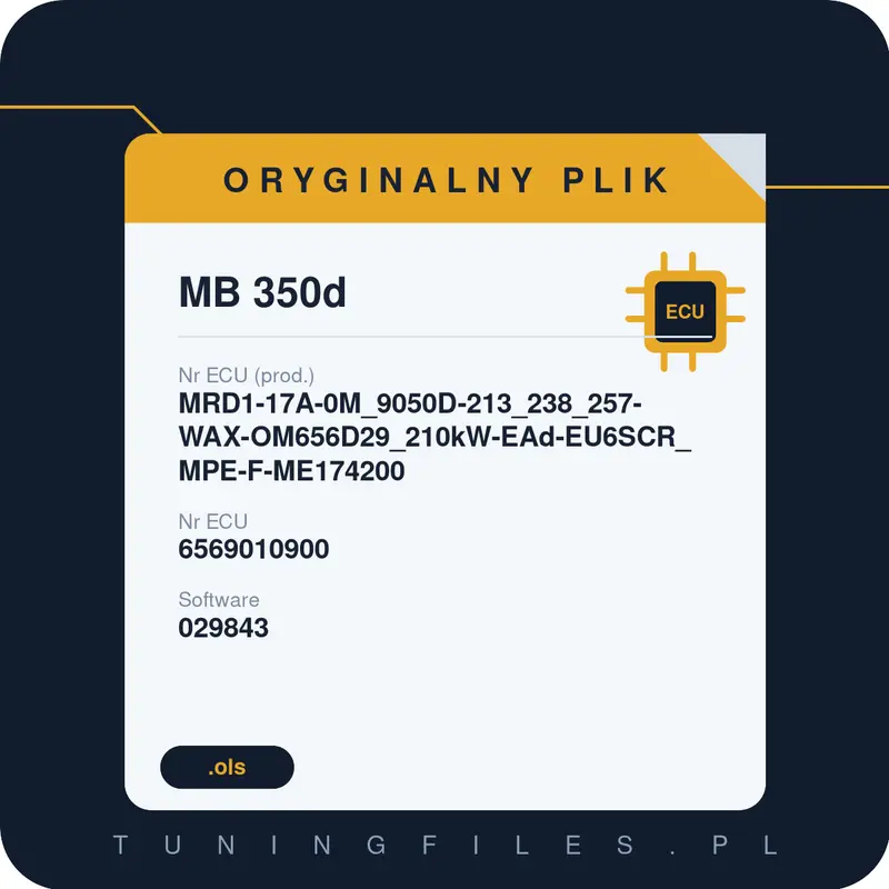 Oryginalny plik MB 350d MRD1-17A-0M_9050D-213_238_257-WAX-OM656D29_210kW-EAd-EU6SCR_MPE-F-ME174200 6569010900 029843 6569035100