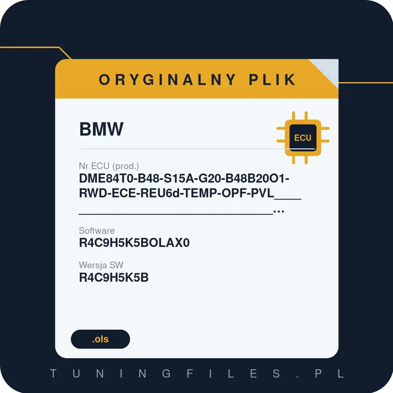 Oryginalny plik BMW DME84T0-B48-S15A-G20-B48B20O1-RWD-ECE-REU6d-TEMP-OPF-PVL____________________________________________#R4C9H5K5BOLAX0 R4C9H5K5BOLAX0 R4C9H5K5B