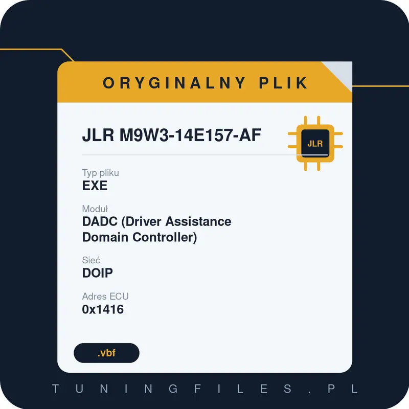 Oryginalny plik JLR M9W3-14E157-AF EXE