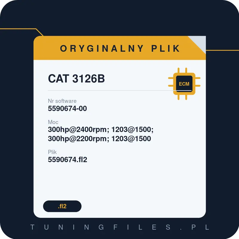 Oryginalny plik CAT 3126B 5590674-00