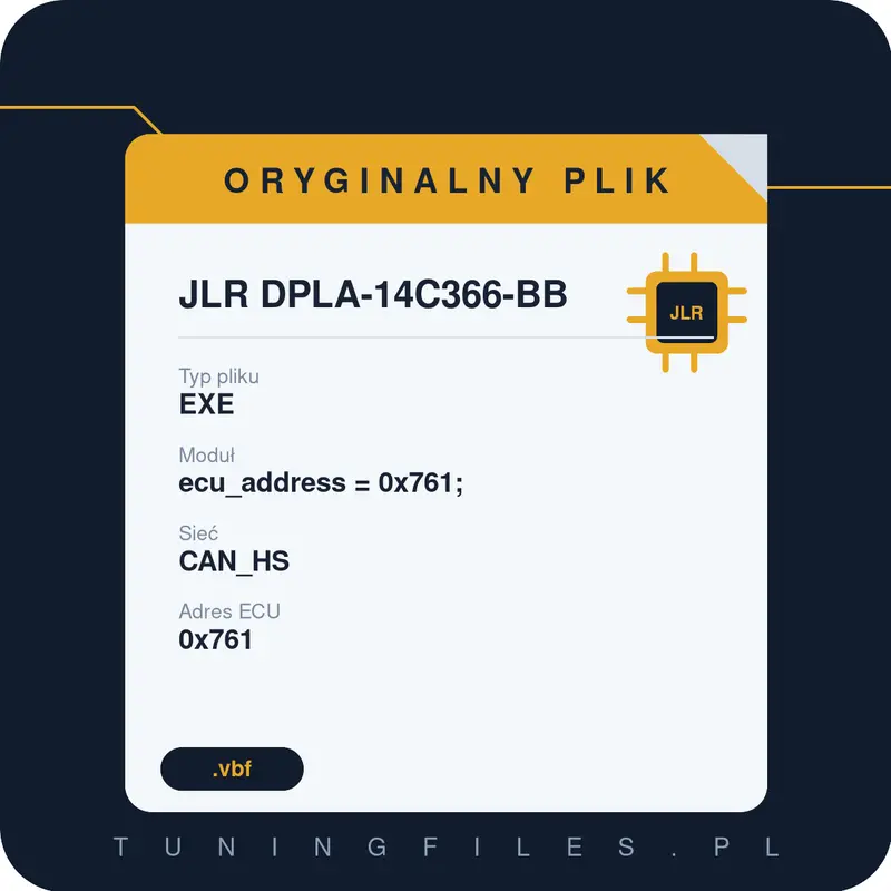 Oryginalny plik JLR DPLA-14C366-BB EXE