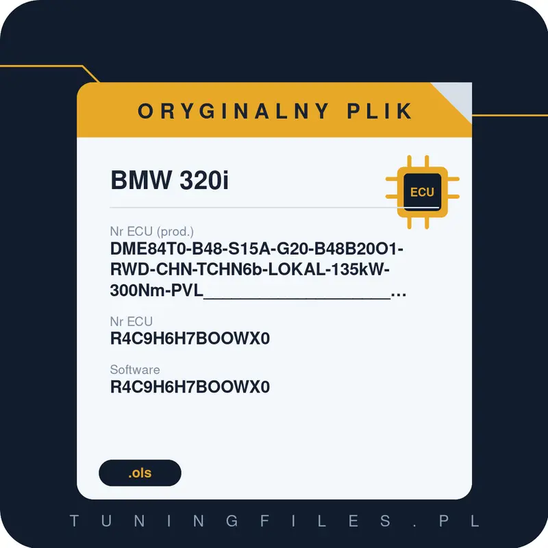 Oryginalny plik BMW 320i DME84T0-B48-S15A-G20-B48B20O1-RWD-CHN-TCHN6b-LOKAL-135kW-300Nm-PVL__________________________________#R4C9H6H7BOOWX0 R4C9H6H7BOOWX0 R4C9H6H7BOOWX0 R4C9H6H7B