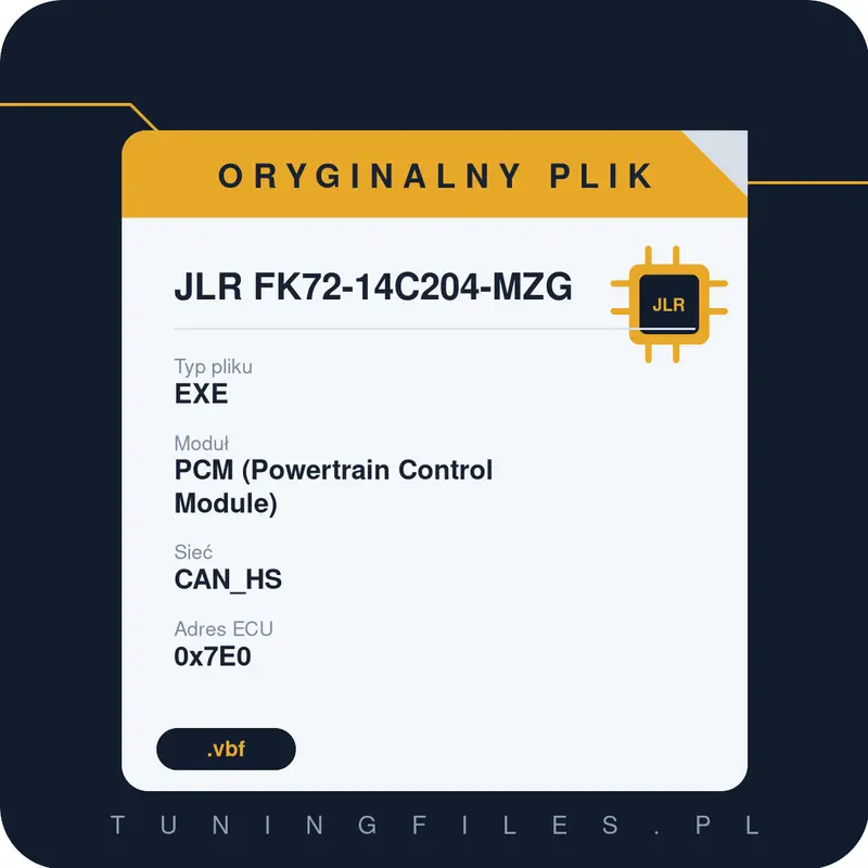 Oryginalny plik JLR FK72-14C204-MZG EXE