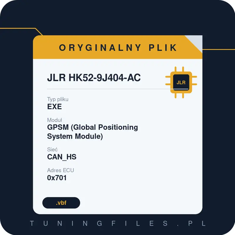 Oryginalny plik JLR HK52-9J404-AC EXE