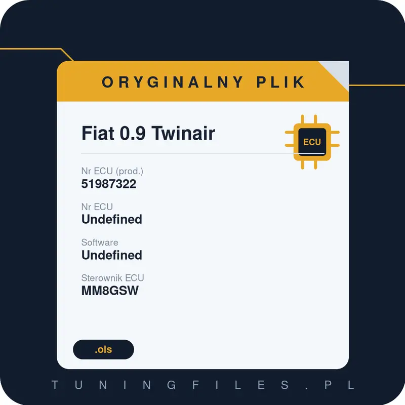 Oryginalny plik Fiat 0.9 Twinair 51987322