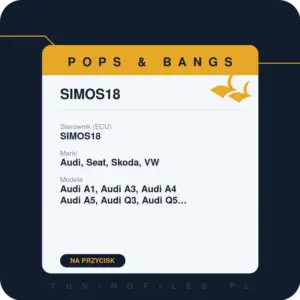 Włączenie Popsów na przycisk w sterowniku SIMOS18 – Audi, Seat, Skoda, VW