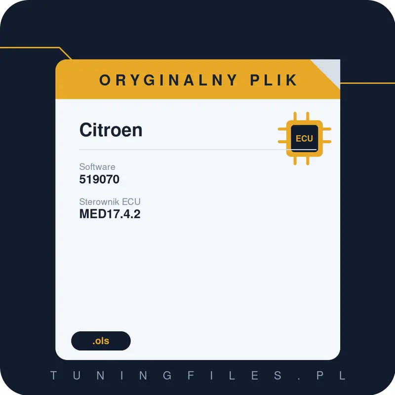 Oryginalny plik Citroen 519070