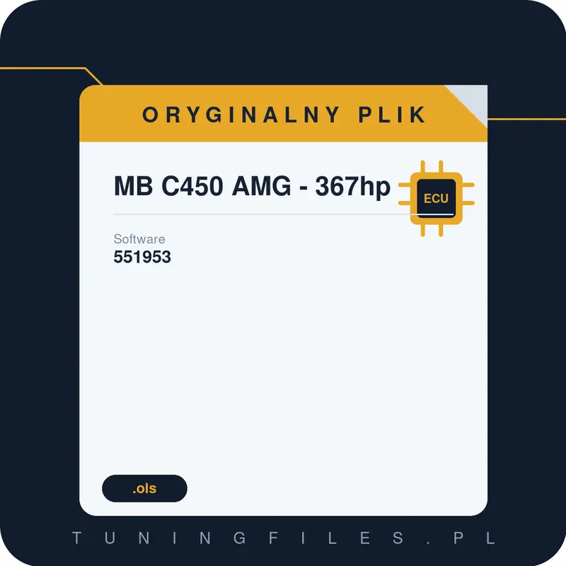 Oryginalny plik MB C450 AMG - 367hp 551953