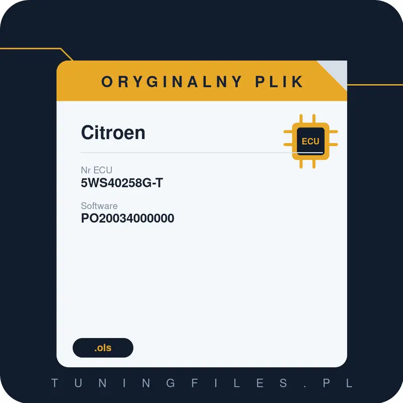 Oryginalny plik Citroen PO20034000000